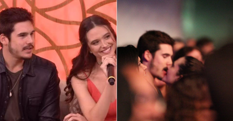 Nicolas Prattes e Juliana Paiva são flagrados trocando beijos quentes em show