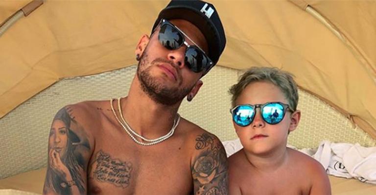 Neymar comemora o aniversário do filho, Davi Lucca
