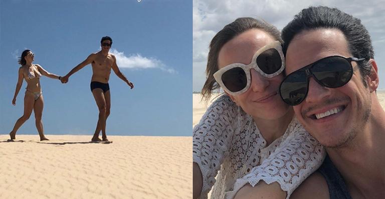 Mateus Solano curte as dunas do Ceará antes do casamento de Camila Queiroz