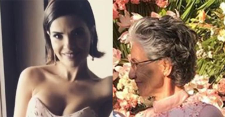 Vanessa Giácomo e Cássia Kiss aparecem com vestido da mesma estampa em casamento