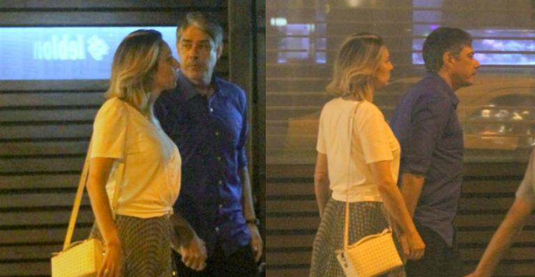 De casamento marcado, William Bonner leva a namorada, filho e nora para jantar no Rio
