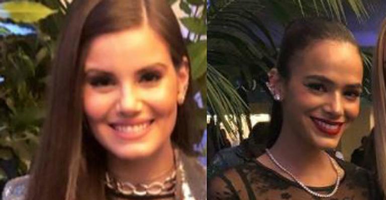 Bruna Marquezine e Camila Queiroz posam com look sexy em evento na Itália