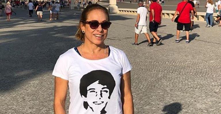 Cissa Guimarães se emociona ao fazer declaração para o filho Rafael