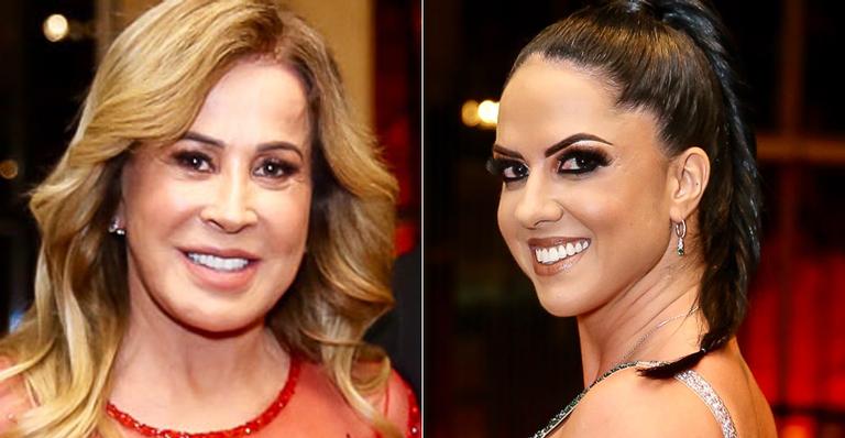 Graciele Lacerda e Zilu Camargo ficam em lados opostos e não são fotografadas juntas