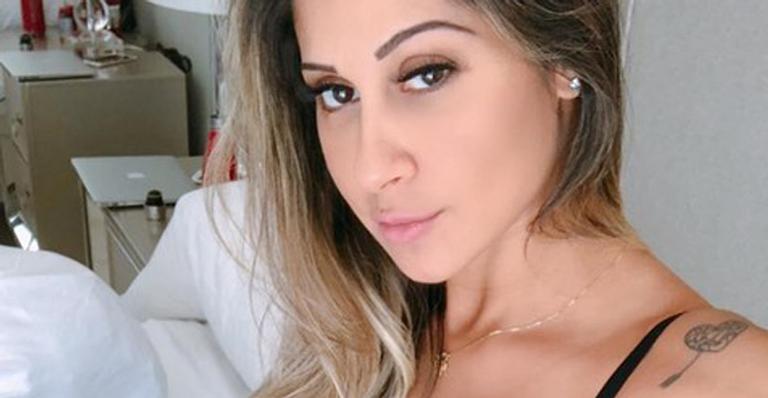 Filha de Mayra Cardi choca fãs ao quase estourar barriga da mãe: ”Tentativas de rasgar minha pele”