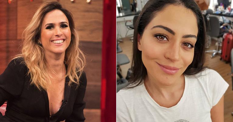 Tatá Werneck zoa Carol Castro ao tentar alimentar pássaros na praia