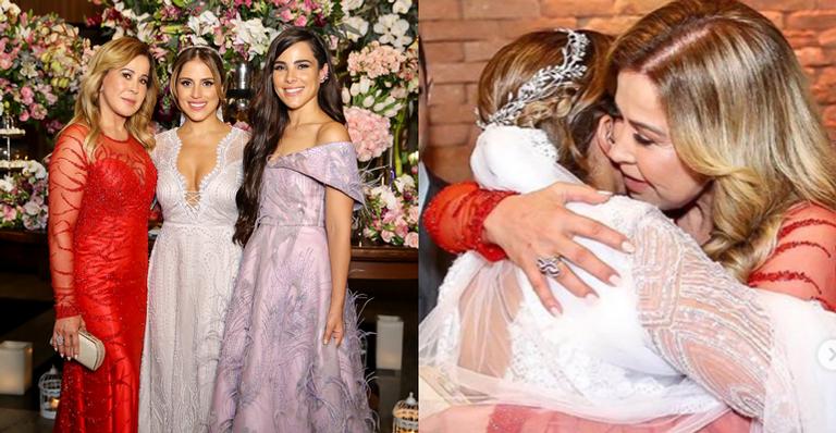 Zilu Camargo emociona com declaração para a filha recém-casada, Camilla Camargo