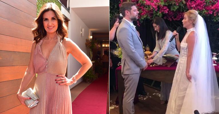 Fátima Bernardes e Eliana aparecem deslumbrantes no casamento de Luiza Possi
