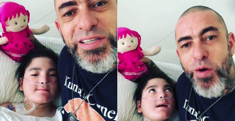 Chef Henrique Fogaça agradece torcida após filha passar por nove horas de cirurgia: ”Ela colocou 23 pinos na coluna”