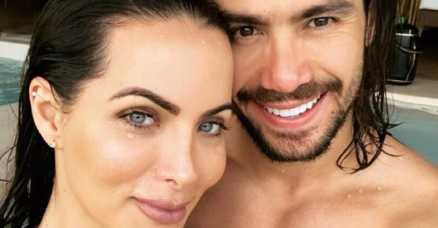 Carla Prata e Mariano curtem dias românticos em resort
