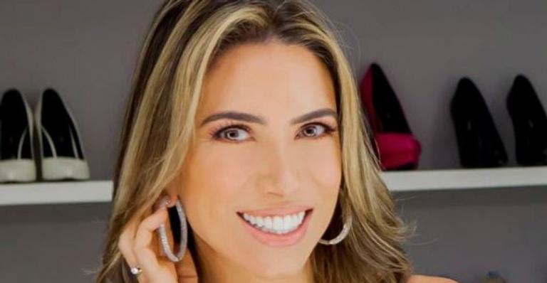 Após anunciar terceira gravidez, Patricia Abravanel mostra barriguinha saliente