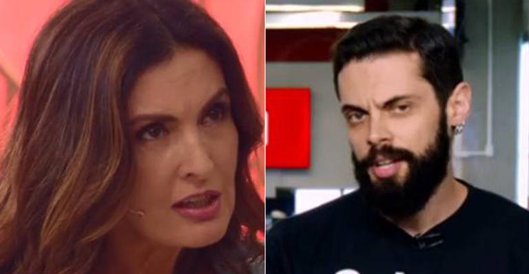 Fátima Bernardes passa vergonha, comete gafe com Cauê Fabiano e internet não perdoa