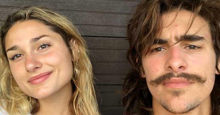 De volta à Nova York, Sasha Meneghel se despede do namorado com fotos românticas