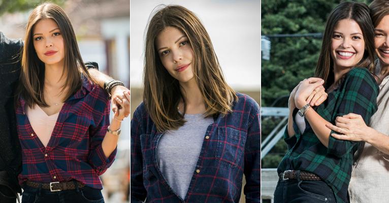 Espelho da Vida: As camisas com estampa xadrez de Cris, a mocinha de Vitória Strada