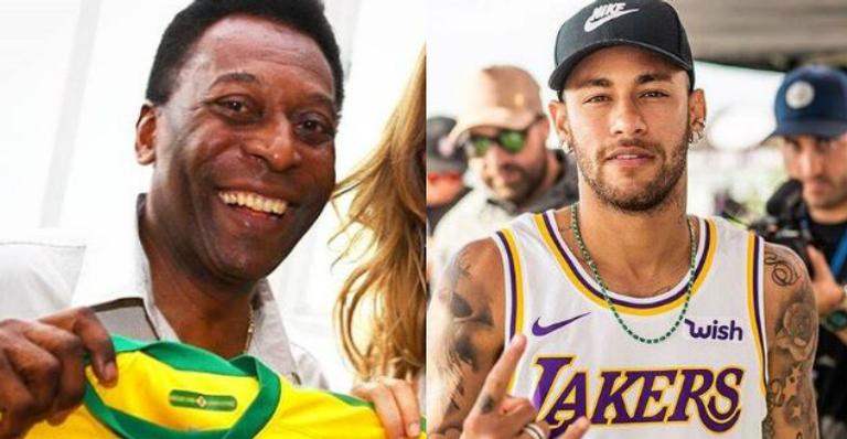 Neymar Jr. faz homenagem para o aniversariante, Pelé: ”Vida longa ao Rei”