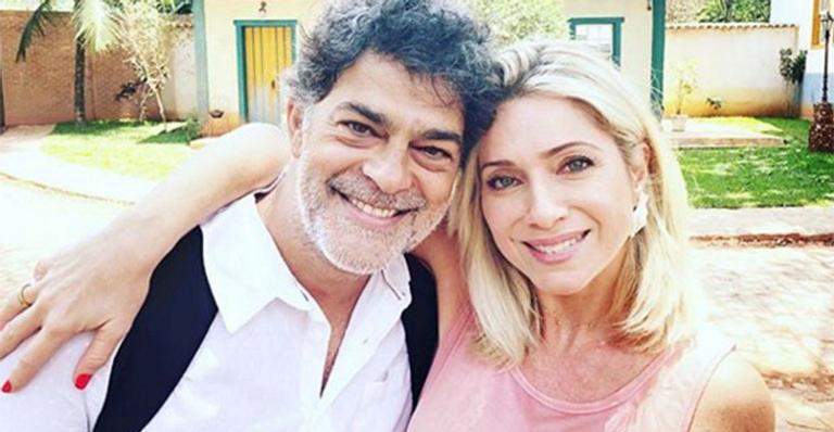 Leticia Spiller comemora reencontro com Eduardo Moscovis na TV