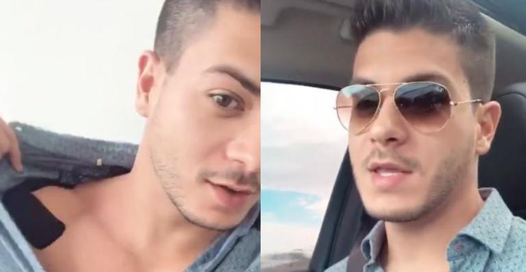 Papai há um mês, Arthur Aguiar se queixa de dores: ”Não estou acostumado”