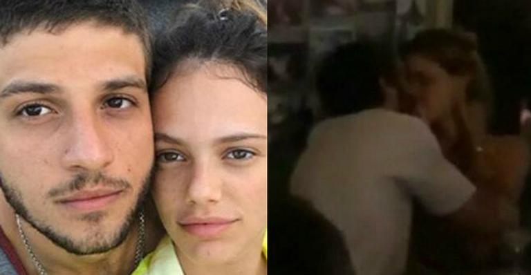 Laura Neiva e Chay Suede são flagrados aos beijos em Noronha