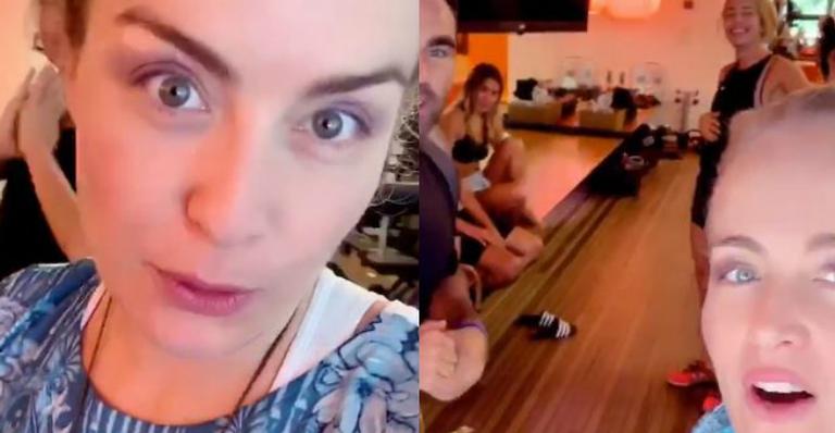 Aniversariante do dia, Angélica comemora data com Carolina Dieckmann e Grazi Massafera na academia