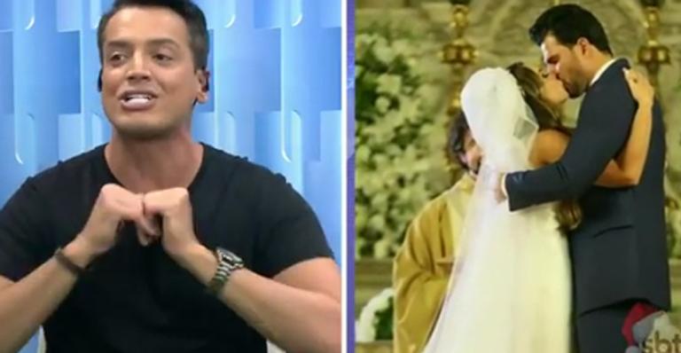 Fartura! Leo Dias se impressiona com a quantidade de comidinhas no casamento de Nicole Bahls