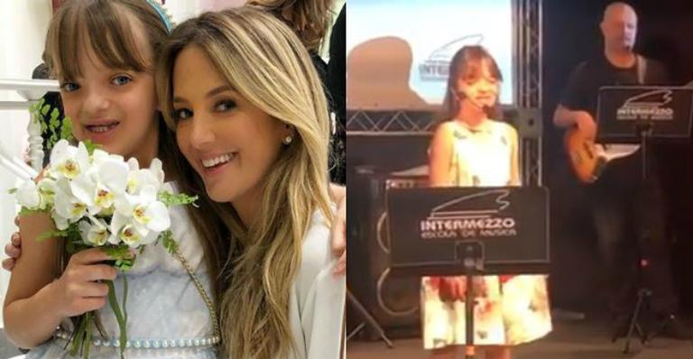 Ticiane Pinheiro participa de apresentação musical junto com a filha Rafa e emociona fãs: ”Orgulho”