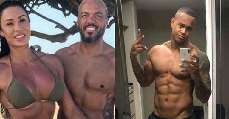 Fã faz comparação entre Belo e Léo Santana de sunga e Gracyanne se diverte: ”Vocês não perdoam”