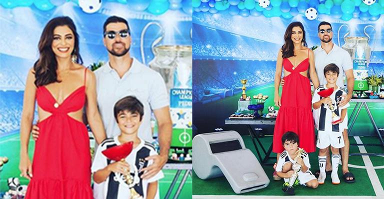 Juliana Paes comemora o aniversário do filho mais velho, Pedro