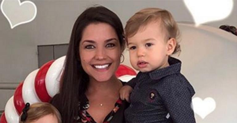 Thais Fersoza dá adeus ao cabelo cacheado de seu filho caçula, Teodoro
