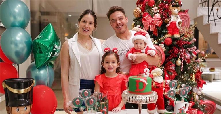 Wesley Safadão comemora o mêsversario do filho caçula em clima de Natal