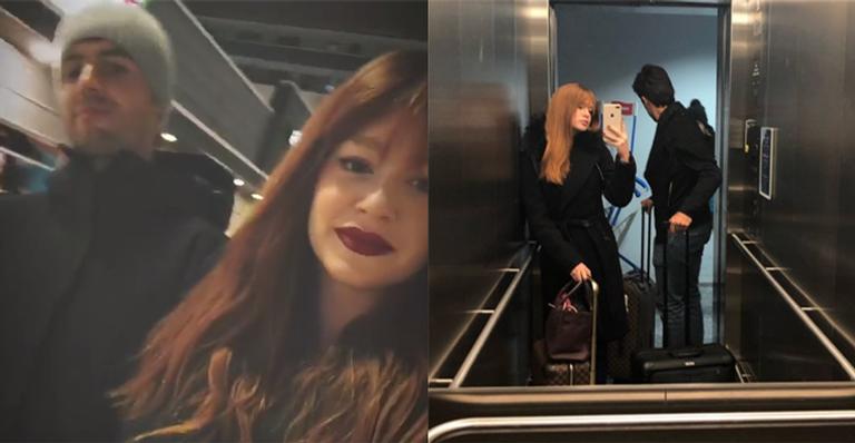 Marina Ruy Barbosa passa o Natal na terra do Papai Noel com o marido