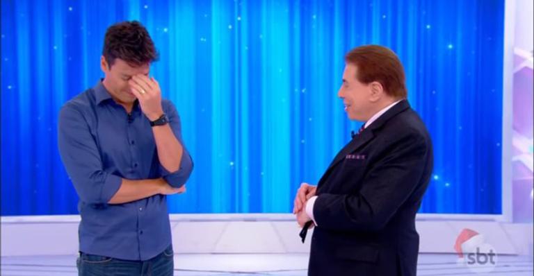Rodrigo Faro chora com declaração de Silvio Santos no SBT
