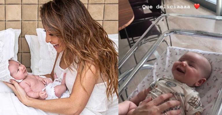 Zoe mostra sua simpatia e encanta a mamãe, Sabrina Sato: ”Que delícia”