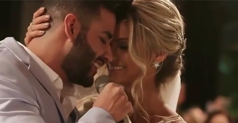 Andressa Suita se emociona ao relembrar o dia do casamento com Gusttavo Lima