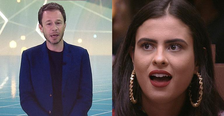 BBB19: Tiago Leifert causa e alfineta participante que não desce do salto