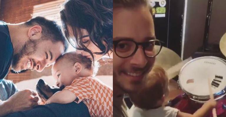 Tal pai, tal filho! Junior Lima se derrete por filho seguindo seus passos na música: ”Momento fofura”