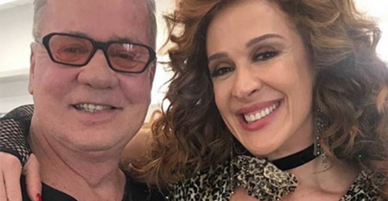 Luiz Fernando Guimarães festeja encontro com Claudia Raia