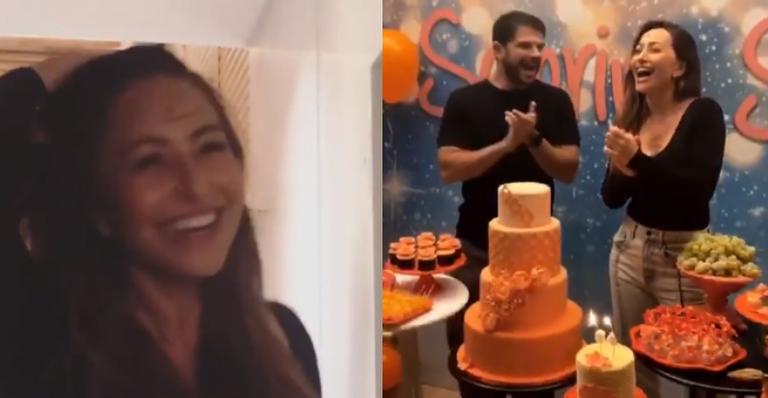 Sabrina Sato ganha festa de aniversário surpresa dos amigos e não esconde alegria: ”Amei tudo!”