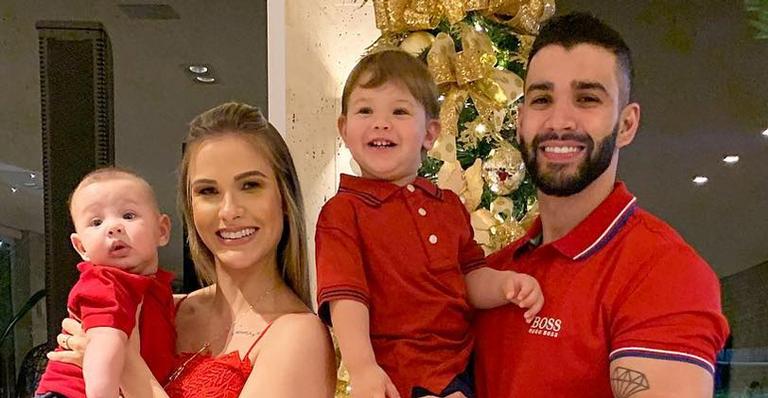 Fofura! Andressa Suita mostra o primogênito, Gabriel, fazendo a farra no campo