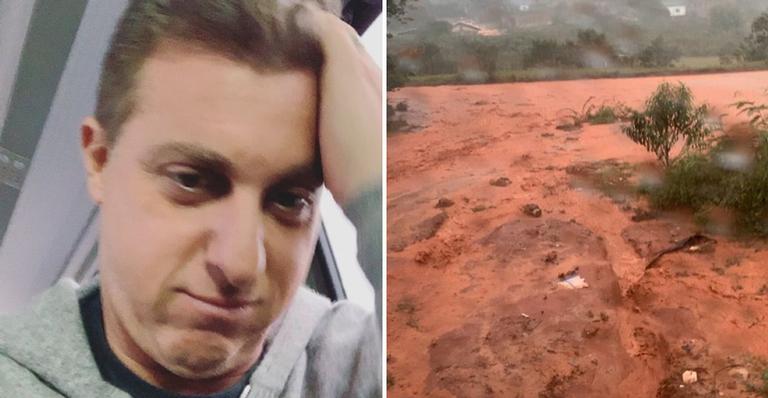 Luciano Huck é atingido por enxurrada durante temporal em MG