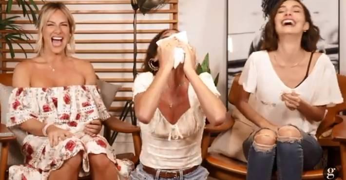 Bruna Marquezine, Gio Ewbank e Marina Moschen protagonizam momento inusitado em vídeo