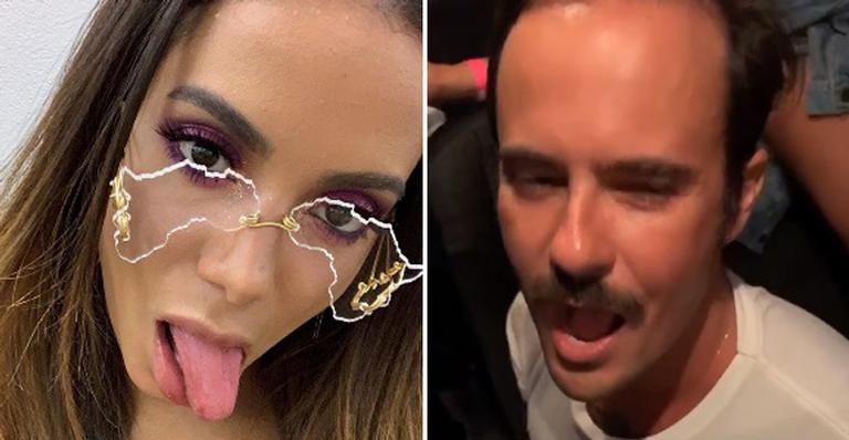 Em van, Anitta faz farra com Paulo Vilhena, que ganha dança no colo