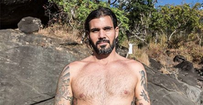 Grávida, esposa de Juliano Cazarré exibe barrigão de 40 semanas