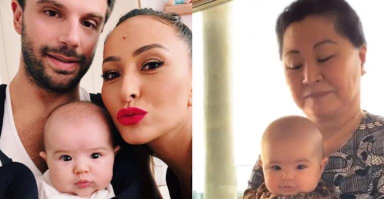 Zoe ganha colinho da vovó e look de oncinha derrete seguidores da mamãe, Sabrina Sato