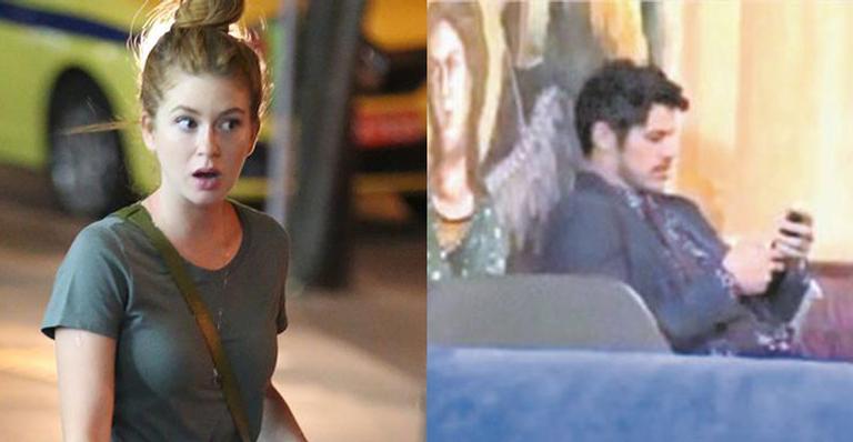 José Loreto e Marina Ruy Barbosa tem conversa de portas fechadas nos bastidores da novela das 9