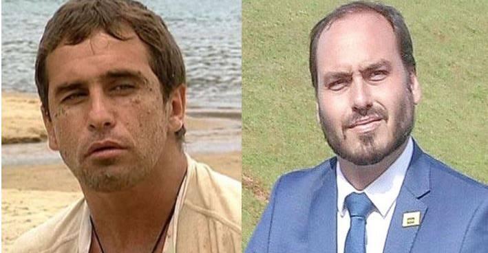 Carlos Bolsonaro é apelidado de Tonho da Lua e Marcos Frota sai em defesa de seu personagem
