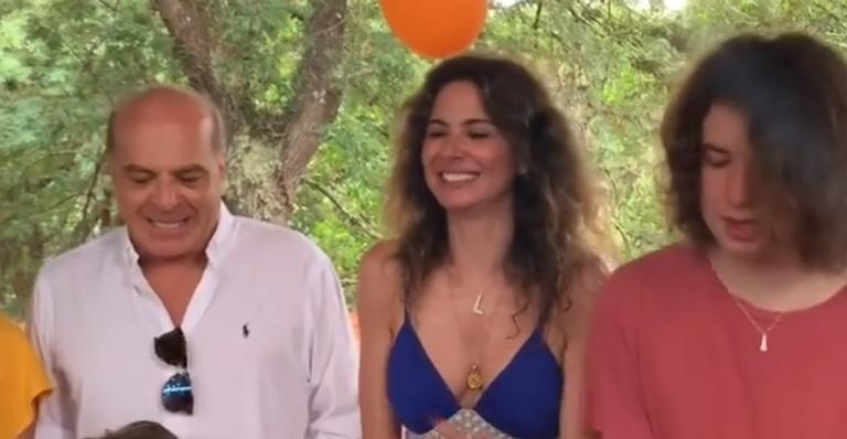 Luciana Gimenez e o ex, Marcelo de Carvalho, celebram aniversário de Lorenzo