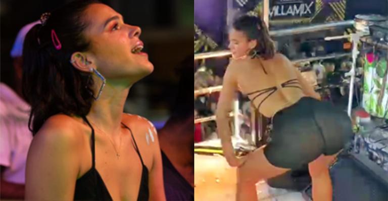 Bruna Marquezine sobe em trio e rebola muito ao dançar música em sua homenagem