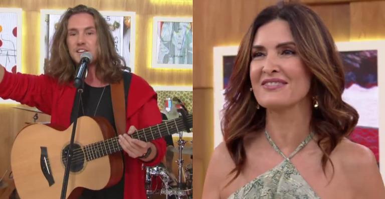 Fátima deixa Vitor Kley em saia justa com pergunta íntima no ‘Encontro’: ”Tô morrendo de vergonha”