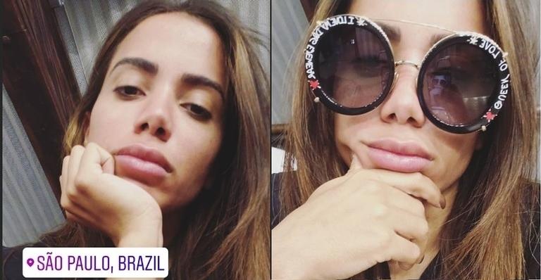 Anitta lamenta não ter tirado férias e brinca: ”Minha voz morreu junto com o meu corpo”