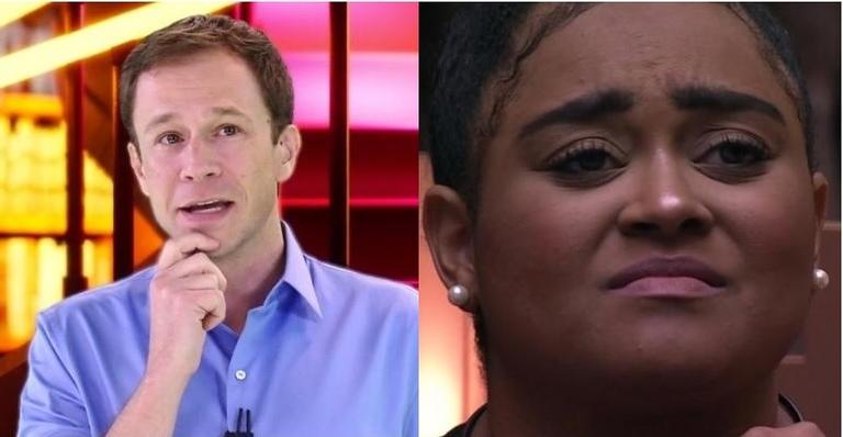 BBB19: Tiago Leifert dá bronca ao vivo em Rízia: ”Sua desculpa não foi boa”